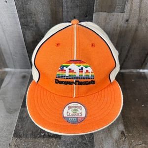 VTG Hardwood Classics Cap Denver Nuggets 80s Rainbow City 7 3/4 Hat Twin Ent‎